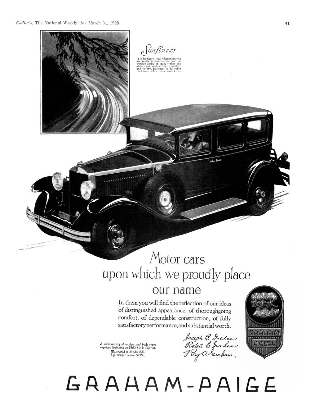 1928 Graham-Paige Auto Advertising